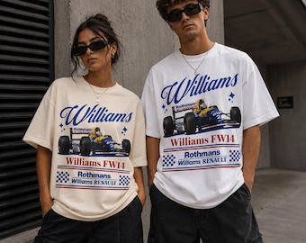 Vintage Williams Formula 1 Unisex T-shirt, F1 Merch, Retro Motorsport Tee, Formula 1 Gift, Williams F1 Shirt