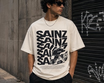 Carlos Sainz F1 Racing T-Shirt, Vintage Formula 1 Comfort Colors Graphic Tee, Retro Motorsport Driver Fan Shirt