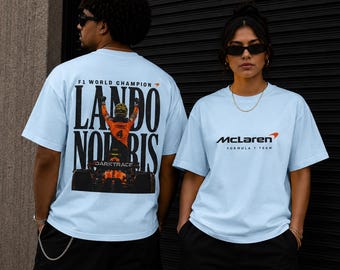Lando Norris McLaren Shirt | Retro F1 Racing Tee | Vintage McLaren Graphic Top, Formula 1 Fan Gift