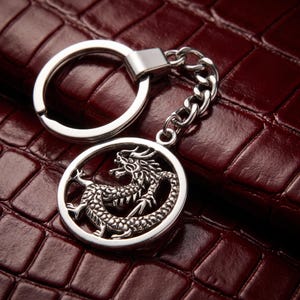 Portachiavi con ciondolo a forma di drago fai da te – Simpatico portachiavi per auto alla moda, divertente souvenir, ciondolo per borsa, accessorio per amanti degli animali