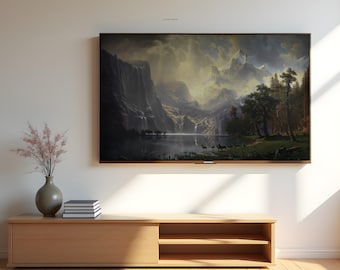 Bierstadt Among the Sierra Nevada Frame TV Art: Vintage Landscape for Samsung Frame (Digital Download)