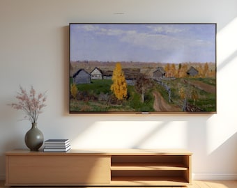 Levitan Golden Autumn Frame TV Art: Vintage Landscape for Samsung Frame (Digital Download)