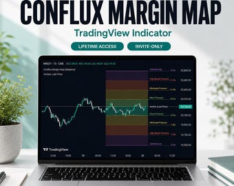 Conflux Margin Map Indicator - CME/ICE Margin-Pressure Zones for Futures, TradingView Invite-Only, Lifetime Access