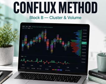 Conflux Method Block B - Cluster & Volume Trading Course, Order Flow and Footprint Charts for Futures and Options (Access Code)