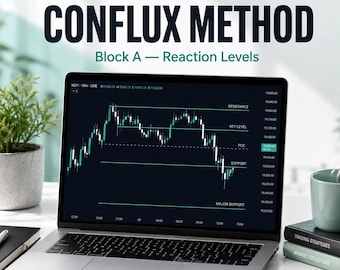Conflux Method Block A - Reaction Levels Trading Course, Futures & Options, Support Resistance and Stop Placement (Access Code)