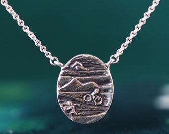 Silver Triathlon Pendant