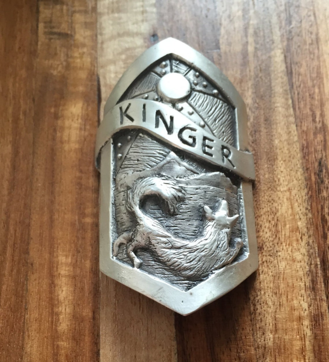 Custom Bike Badge Cast in Bronze or Silver Etsy