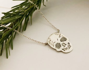 Silver Skull Pendant