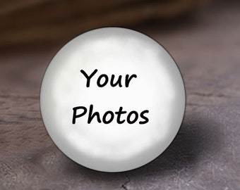 Personalized custom with Your photos Round / Ovel Handmade Photo Glass Cabs Cabochons