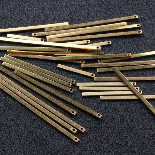 Brass Rectangular Bar Etsy