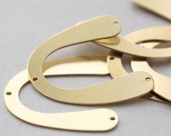 8692Z-N-30 2 Pieces Antique Brass Plated Brass Base Charm-Ginkgo 16x14mm