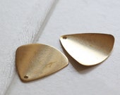 20x20mm Raw Brass Fan Blade Pendant Charms, Brass Fan Shape Charms,Brass Fan Blade Stamping Blank, Geometric Stamping,Jewelry Supplies, 293