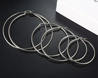 Stainless Steel Hoop Earring Wires, Hypoallergenic Earring Finding- Dangle Earring- Wire Hoops- Open Hoop Earring Findings，BU613