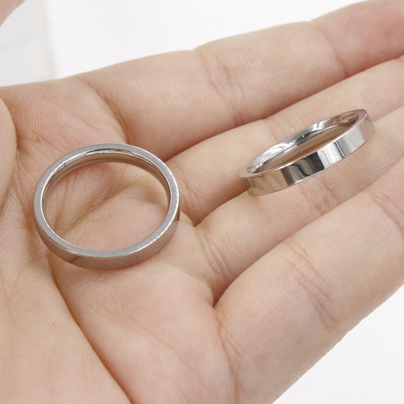 5pcs Stainless Steel RingRing Blanks Simple Ring Stainless Etsy
