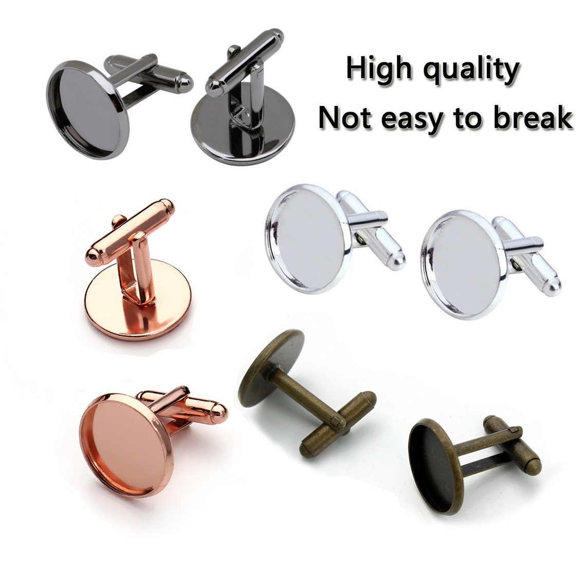 10pcs Cufflinks Blank Cufflink Tray French Style - Etsy