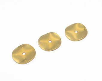 20 piezas de accesorios para pendientes de latón de 8-30 mm, conector para pendientes, colgante para pendientes, suministros de joyería, joyería de latón, pendientes circulares, S166