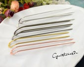 10pcs 130x2mm U Shaped Hair Pin, Brass Hair Fork, Gold Chignon Hair Bun Holder, Hair Slide For Long Hair, Womens Gift, Hair Accessories 8686