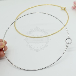 2pcs Stainless Steel Wire Necklace Ideal for Pendants and Charms, Stainless Steel Necklace Cords/ Wires With Stainless Steel, BU296