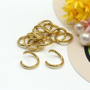 100pcs Stainless Steel Jump Rings, Open Jump Ring, Adjustable Rings, Split Jump Rings Connectors Rings Jumprings For Jewelry Finding Making Gold