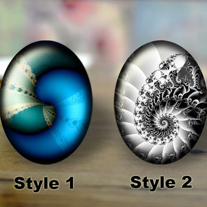 Handmade Oval Photo Glass Cabochons, Flat back Cabos, Photo glass cabochons, Illustration cabochons, Digital cabochons, Dome cab cabochons