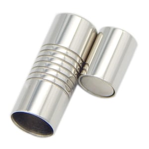 10 stuks roestvrijstalen magnetische sluiting, gat roestvrijstalen magnetische sluiting per stuk, magneet armbandsluiting, magnetische sluiting sieraden BU753