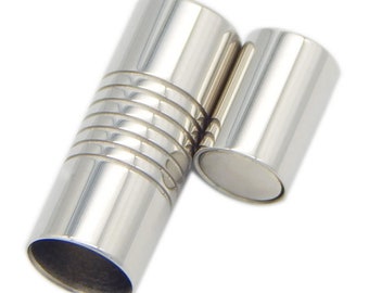 10pcs Stainless Steel Magnetic Clasp,Hole Stainless Steel Magnetic Clasp By Piece,Magnet Bracelet Clasp,Jewelry Magnetic Clasp BU753