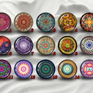 Mandala cabochons,Glass Photo Cabochon,Dome cabochon,round cabochons,illustration cabochons,Handmade Dome cab cabochon