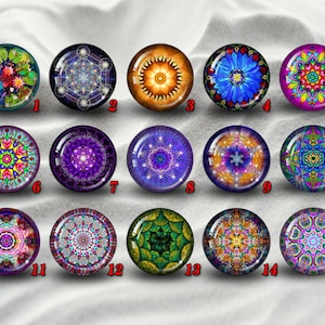 Mandala cabochons,Glass Photo Cabochon,Dome cabochon,round cabochons,illustration cabochons,Handmade Dome cab cabochon