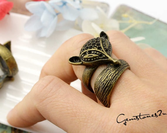 Etsy outlet fox ring