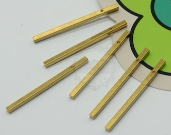 50pcs 2.5x44.5mm Brass Earring Findings, Earring connector, Earring pendant, Jewelry Supplies, Brass jewelry, Stick shape earrings, S98-B