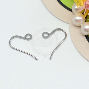 100pcs 1x12x22mm Stainless Steel Ear Wire Earring Hooks ,Wholesale Earrings Hypo-Allergenic Earrings, Ear Wires DIY Jewelry Finding Supplies