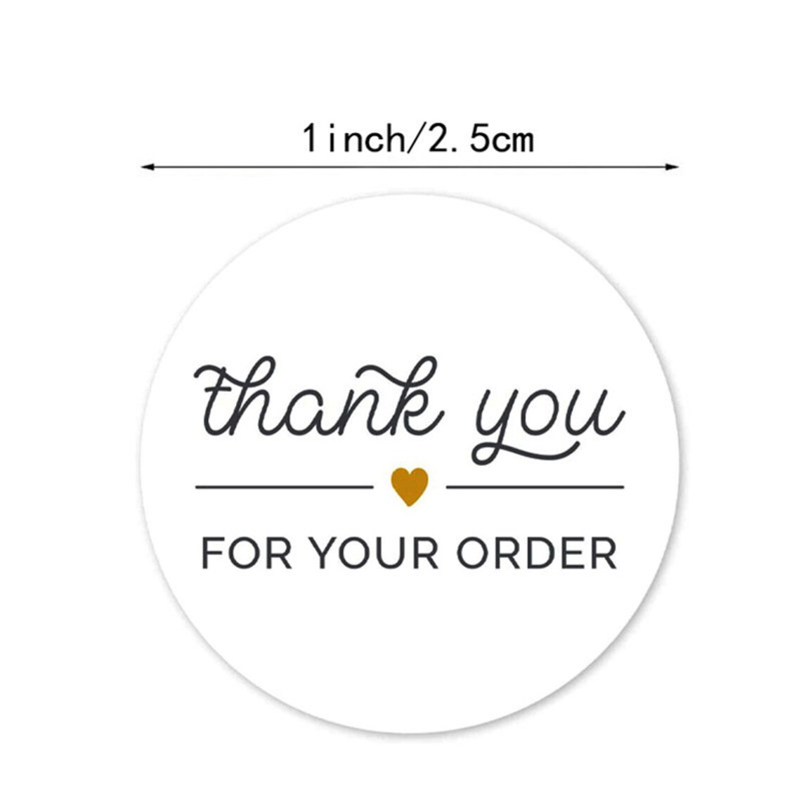 1 Inch Thank You for Your Order Stickers Labels Save the Date - Etsy