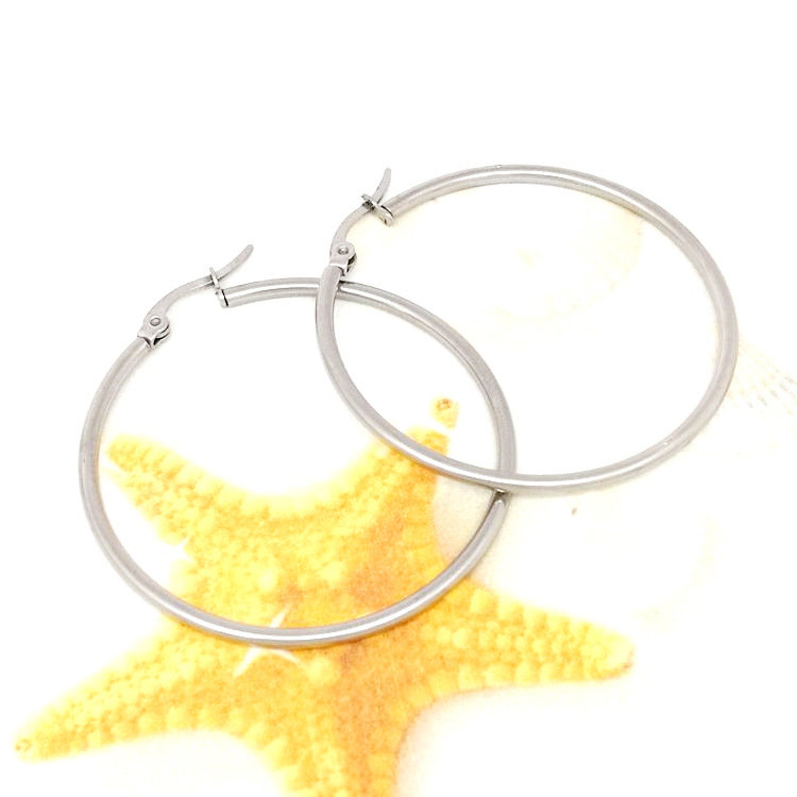 Stainless Steel Hoop Earring Wires Hypoallergenic Earring Etsy