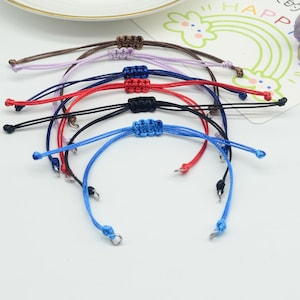 10pcs 0.8mm Half Finished Rope Bracelet, Colourful Cord Bracelet, Adjustable Bracelet For Women, Couple Bracelet, Bracelet Blanks, JM638