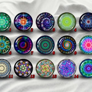 Mandala cabochons,Glass Photo Cabochon,Dome cabochon,round cabochons,illustration cabochons,Handmade Dome cab cabochon
