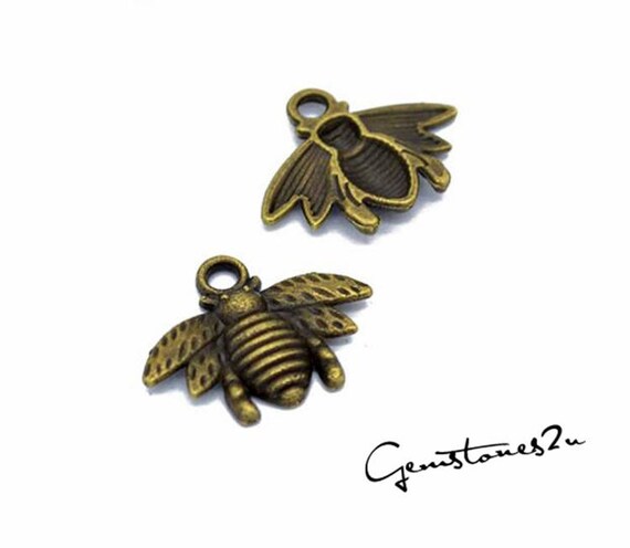 D219 20X16mm Crafted Bee design charms 5-colors to Pick D219 20X16mm Crafted Bee design charms 5-colors to Pick