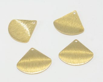 50pcs 24mmx25mm Brass Earring Findings, Earring connector, Earring pendant, Jewelry Supplies, Brass jewelry, Fan shape earrings, S80-18