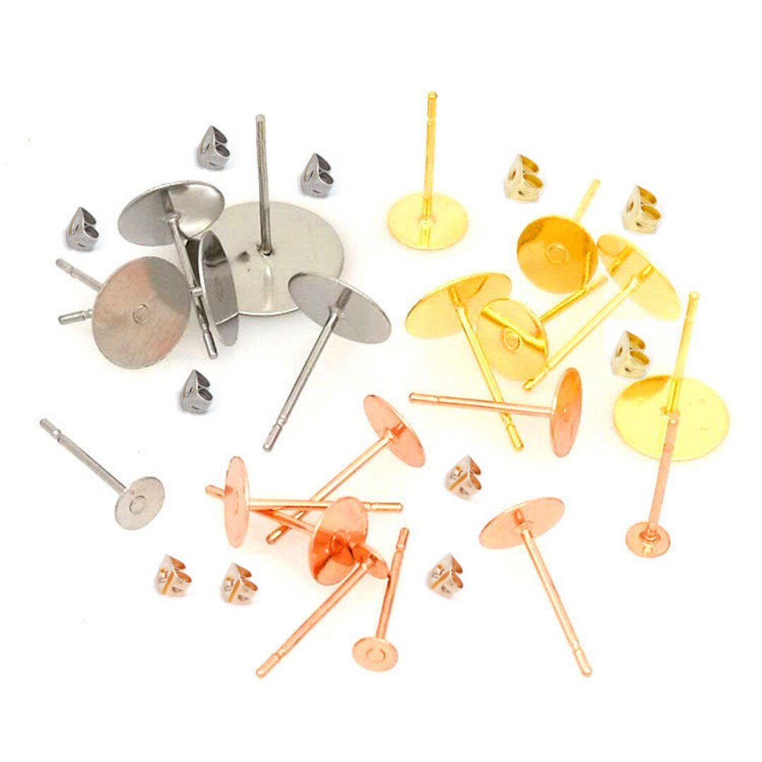  AIEX 100pcs Clear Round Push Pins, Gold Ball Push Pins