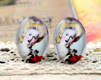 8pcs (10x14mm\13x18mm) 4pcs (18x25mm) 2pcs (20x30mm\30x40mm) Handmade Photo Glass Cabs Cabochons---Lovely Cartoon