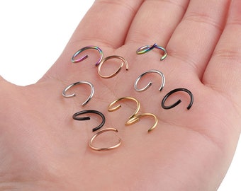 100pcs 1x10mm Vacuum plating Stainless Steel Open Jump Ring, Adjustable Rings / Jumprings, Rainbow Necklace Bracelet Wholesale Jump Rings