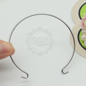 2pcs 316L Stainless Steel Adjustable Bangle Double Loop 62mm Adjustable Wire Bangle, Stainless Steel Adjustable Bracelet Blanks BU223