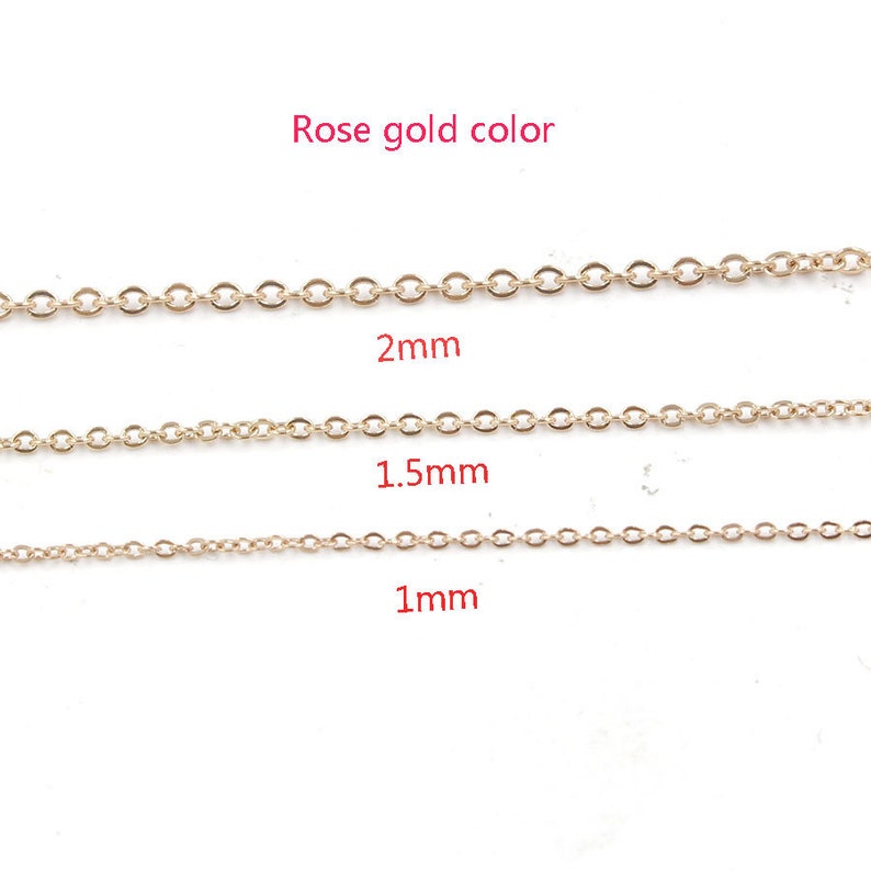 Rose gold chain bulk Clearance