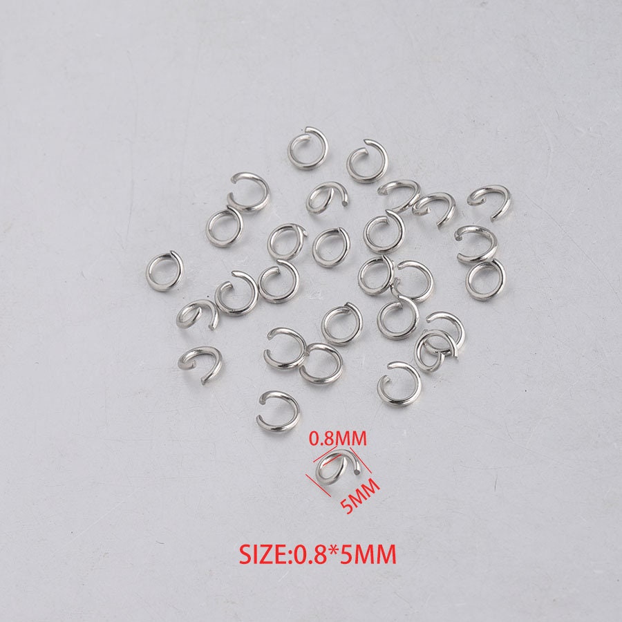 200pcs Stainless Steel Split Rings, Double Rings, Split Jump Rings, Bulk  Jewelry Making Supplies, 5mm / 6mm / 7mm / 8mm / 10mm / 12mm, BU615 