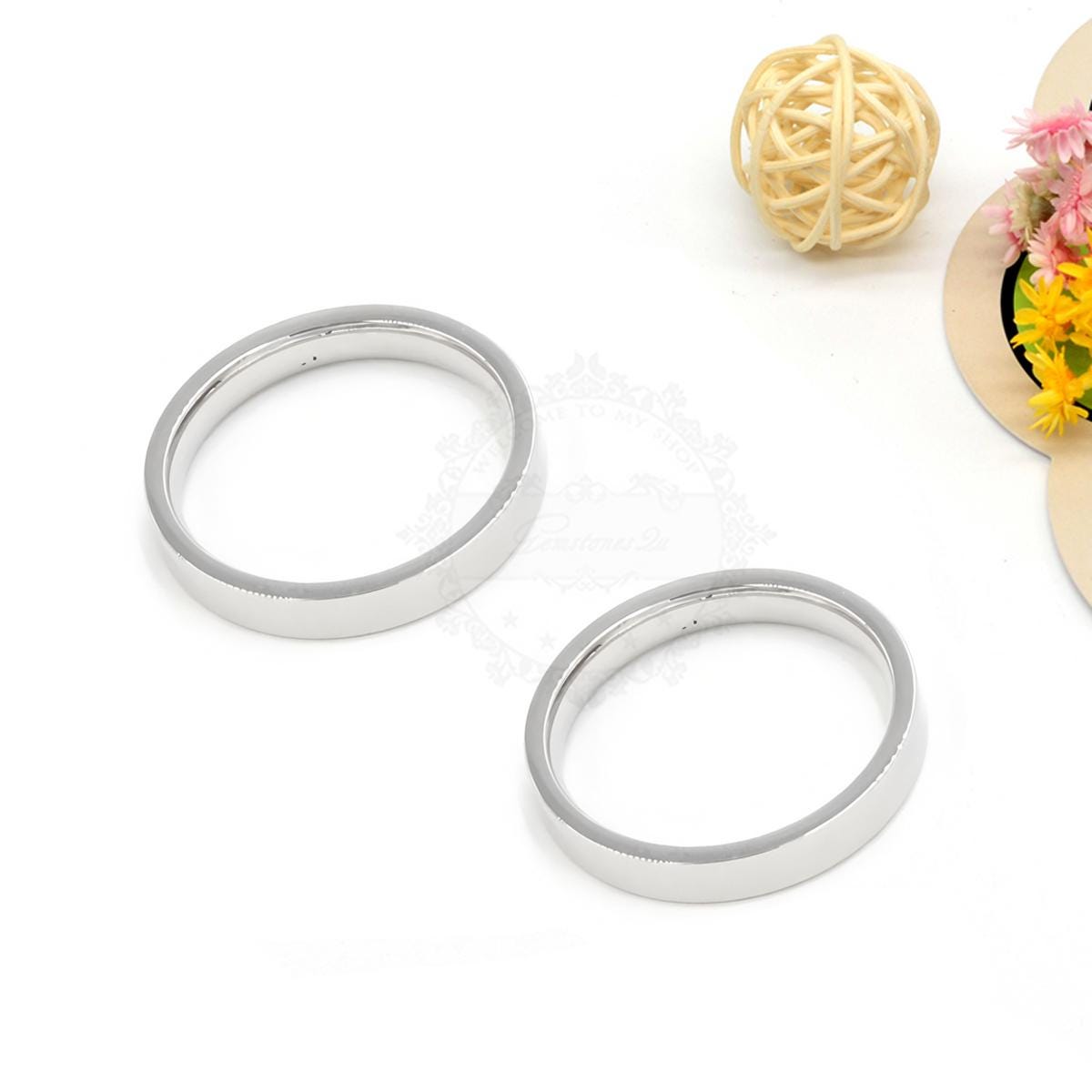5pcs Stainless Steel Ring,ring Blanks, Simple Ring, Stainless 