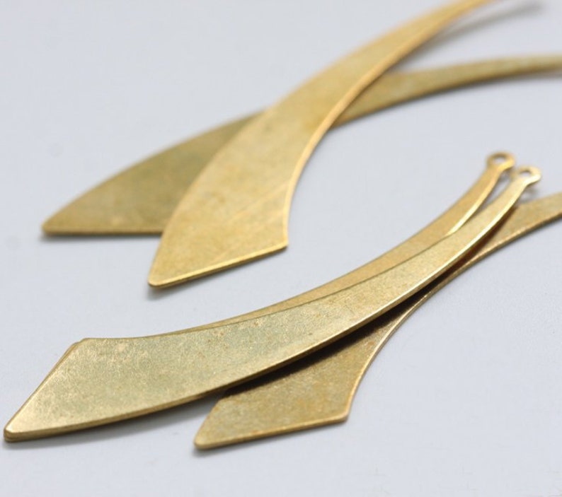 61.3x12.45mm Raw Brass Knife Shape Pendant Charmsbrass Knife Etsy