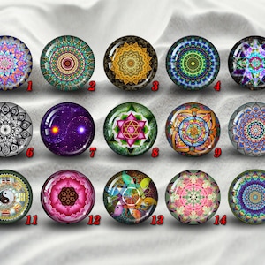 Mandala cabochons,Glass Photo Cabochon,Dome cabochon,round cabochons,illustration cabochons,Handmade Dome cab cabochon
