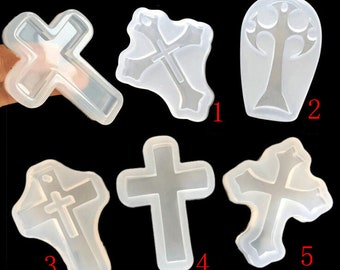Religious Cross Silicone Mold Crafting,Cross Resin Epoxy,Jewelry Pendant Making,DIY Mobile Phone Decoration Tool,Epoxy Resin Mold,108