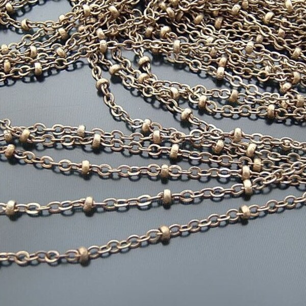 5m 2mm Antique Bronze Cross 0 Link Chains