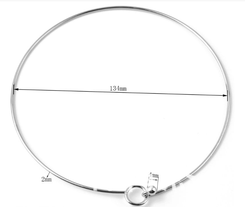 2pcs Stainless Steel Wire Necklace Ideal for Pendants and Etsy