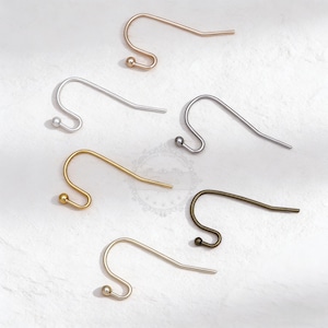 200pcs Earring Hooks, Simple Earring, Antique Copper Ear Hooks, Copper Ear Wires, Fish Hook Earrings, Copper Earring Wire, 08637